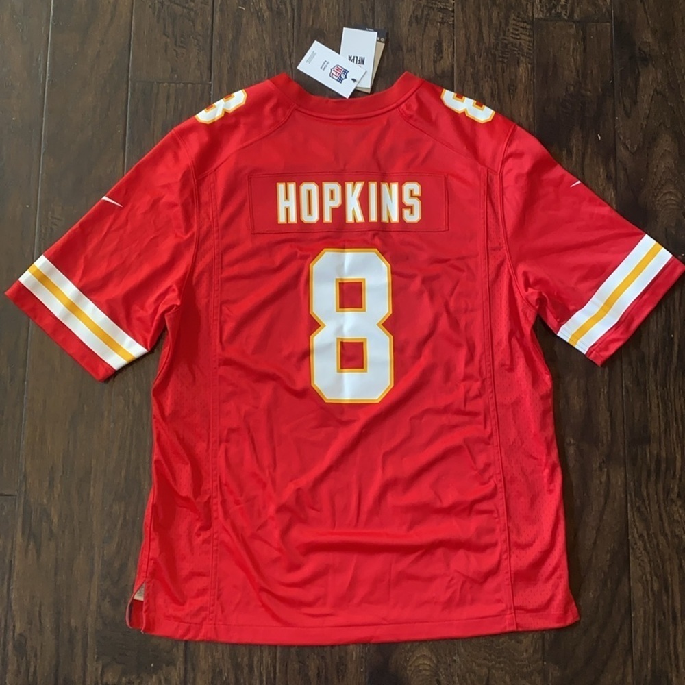Nike Adult Kansas City Chiefs Deandre Hopkins #8 Red Game Jersey 🆕 - Picture 3 of 10